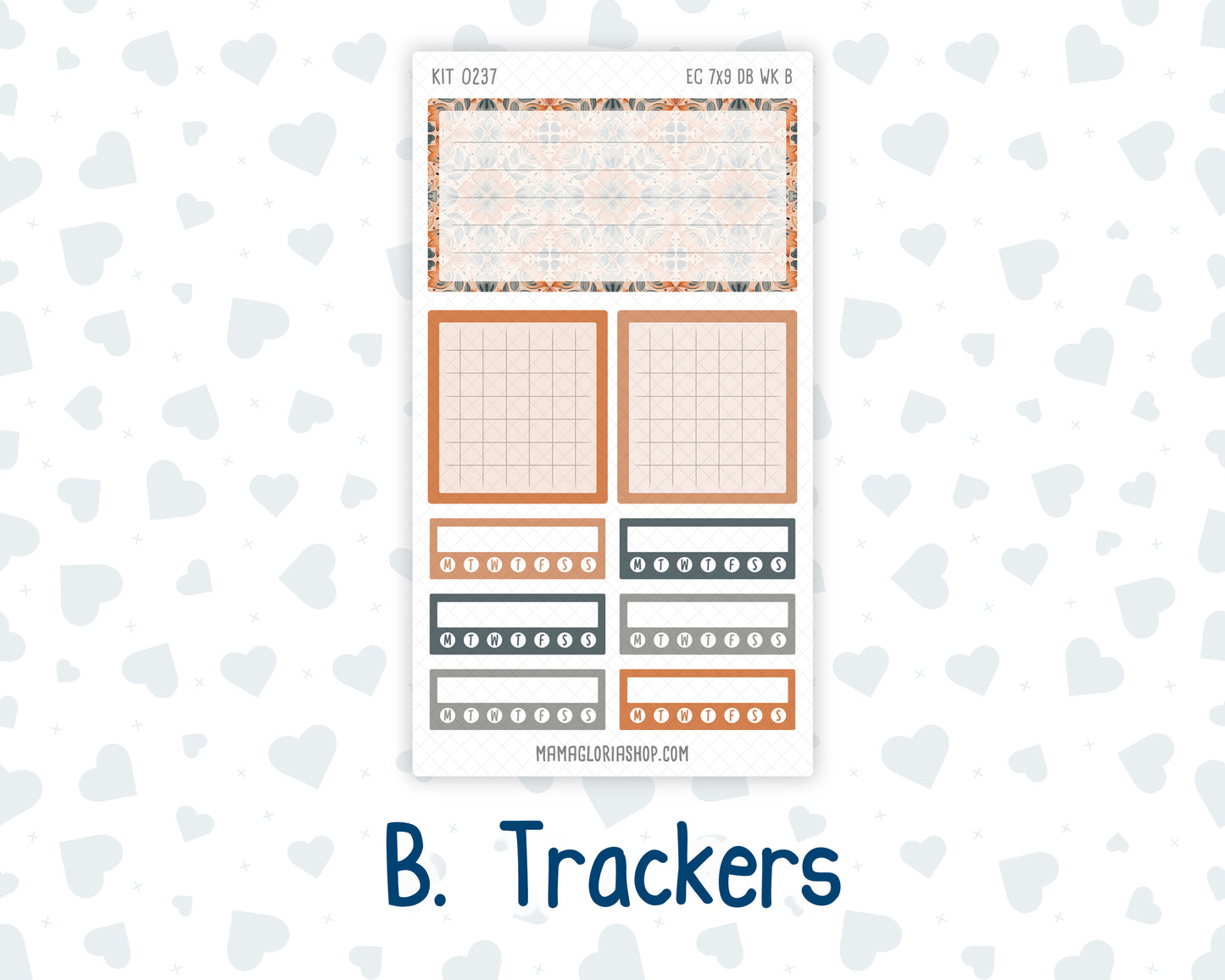 Kit 0237 - Weekly Dashboard Planner - Erin Condren - October - Forest Falk