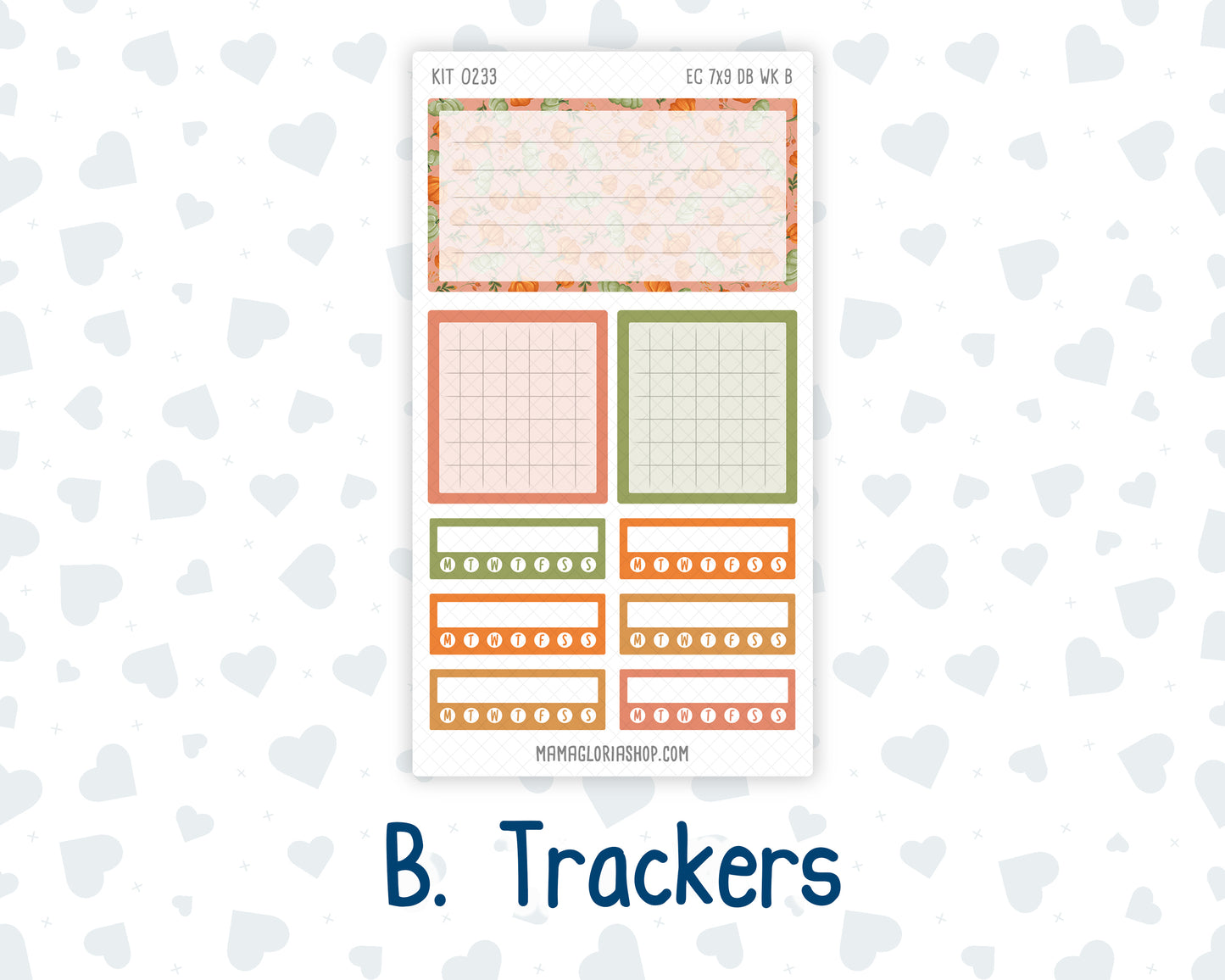 Kit 0233 - Weekly Dashboard Planner - Erin Condren - September - Cinnamon Days