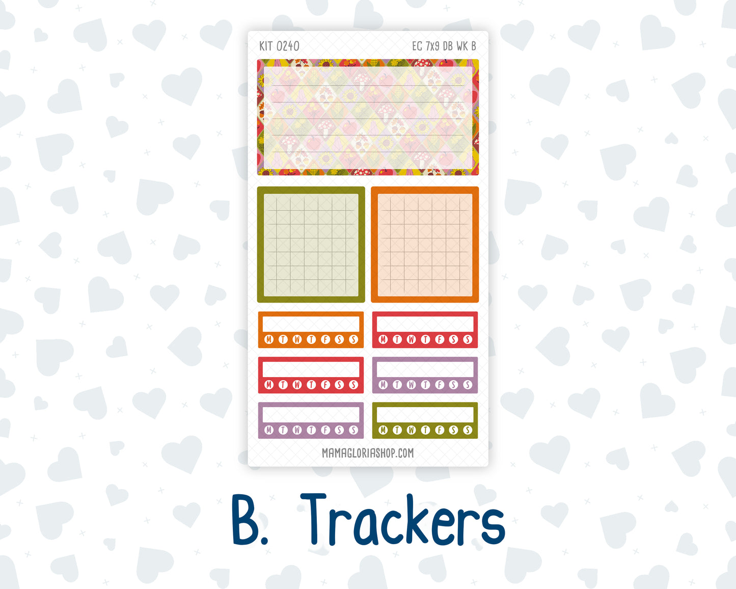 Kit 0240- Weekly Dashboard Planner - Erin Condren - Cozy Thanksgiving - November