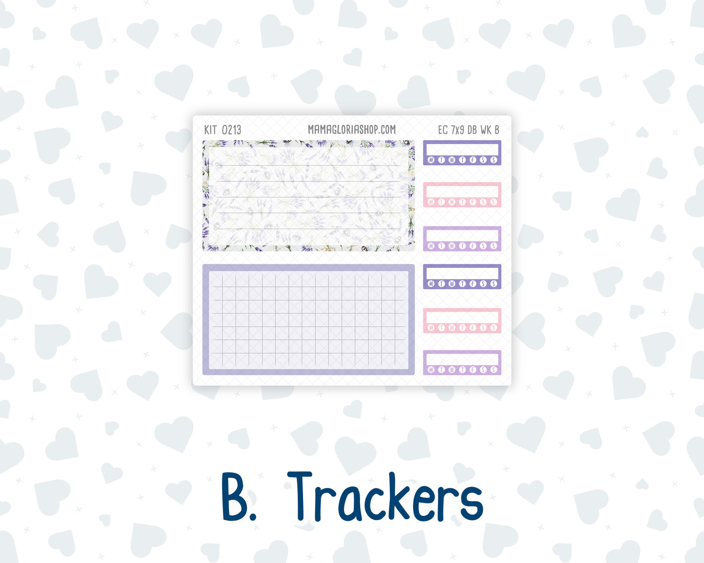 Kit 0213 - Weekly Dashboard Planner - Erin Condren - April -Provence