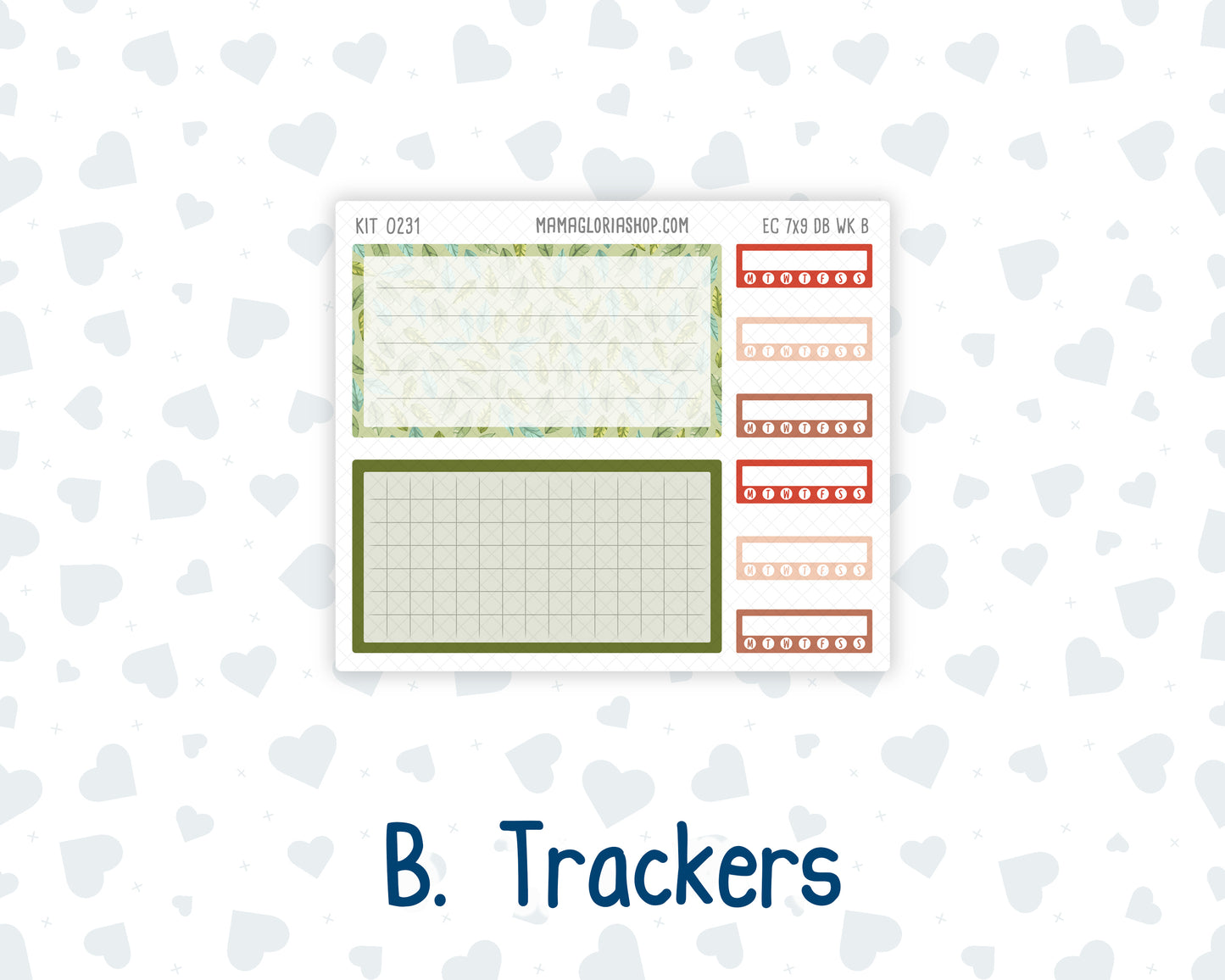 Kit 0231 - Weekly Dashboard Planner - Erin Condren - August - Backyard BBQ