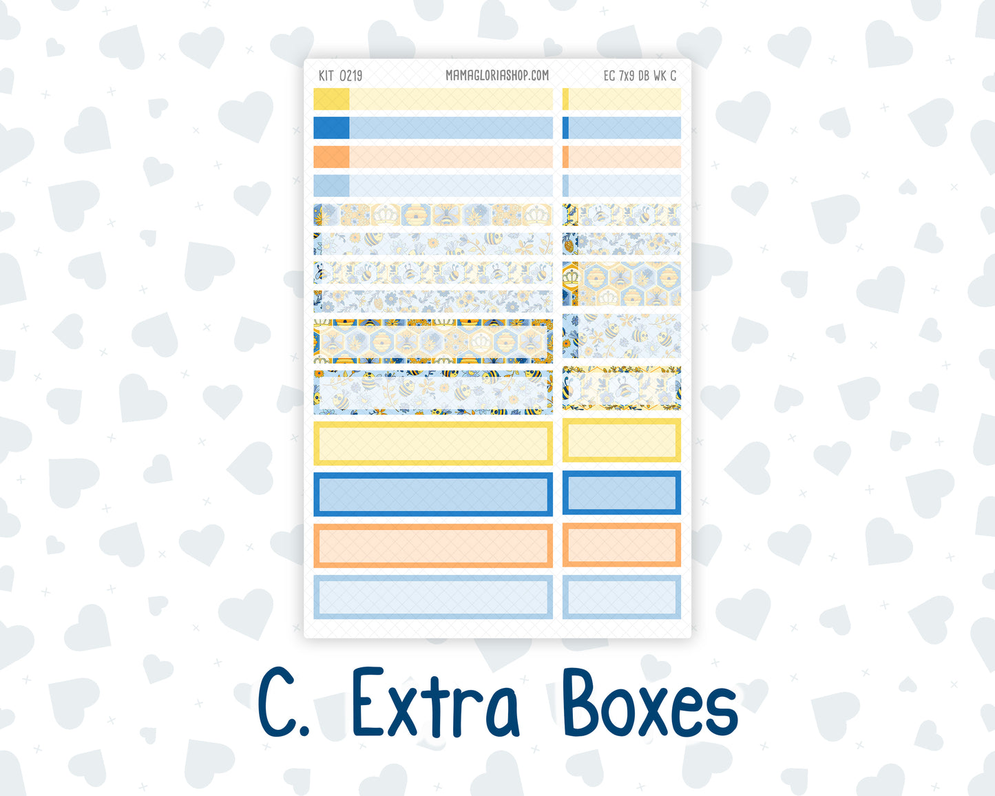 Kit 0219- Weekly Dashboard Planner - Erin Condren - May - Bee's Business