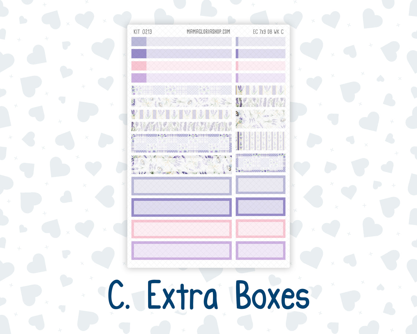 Kit 0213 - Weekly Dashboard Planner - Erin Condren - April -Provence