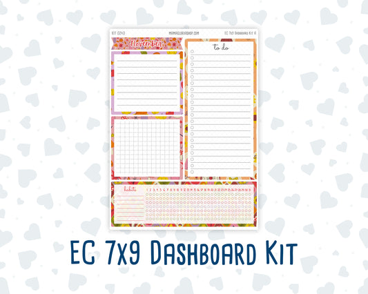Kit 0240- 7x9 - EC Notes Pages - November - Cozy Thanksgiving - Dashboard Kit | Productivity Page