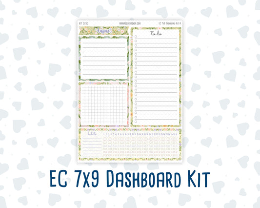 Kit 0280 - 7x9 - EC Notes Pages - Dashboard Kit | Productivity Page - Half Past Six In August