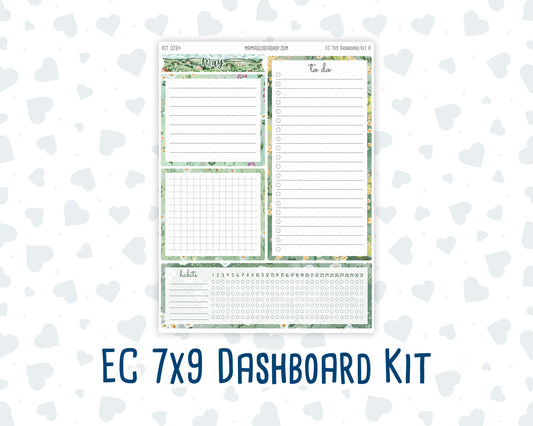Kit 0264 - 7x9 - EC Notes Pages - Dashboard Kit | Productivity Page - May - Spring Walk