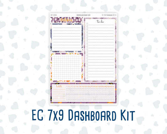 Kit 0236- 7x9 - EC Notes Pages - October - Sweet & Spooky - Dashboard Kit | Productivity Page
