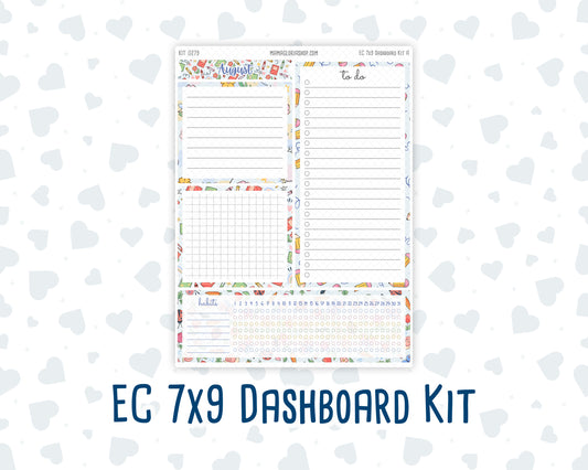 Kit 0279 - 7x9 - EC Notes Pages - Dashboard Kit | Productivity Page - August - Not Ready For School