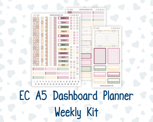 Kit 0232 - A5 - EC Dashboard Planner - September - Heirloom Garden