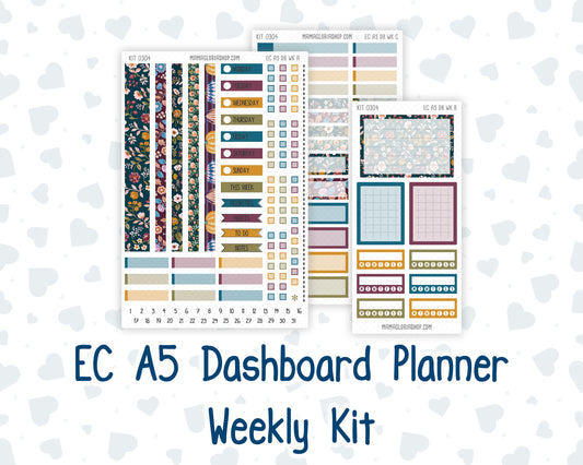 Kit 0304 - A5 - EC Dashboard Planner - November - Autumn In Bloom