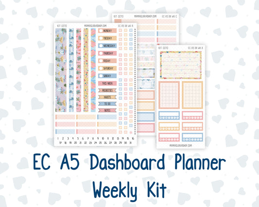 Kit 0270 - A5 - EC Dashboard Planner - June - Beachside Bliss