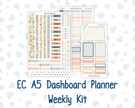 Kit 0300 - A5 - EC Dashboard Planner - October - Autumn Stroll