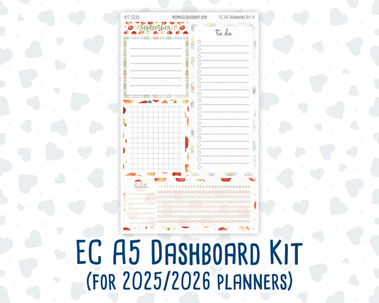Kit 0235 - A5 - EC Notes Pages - September - Apple Orchard - Dashboard Kit | Productivity Page