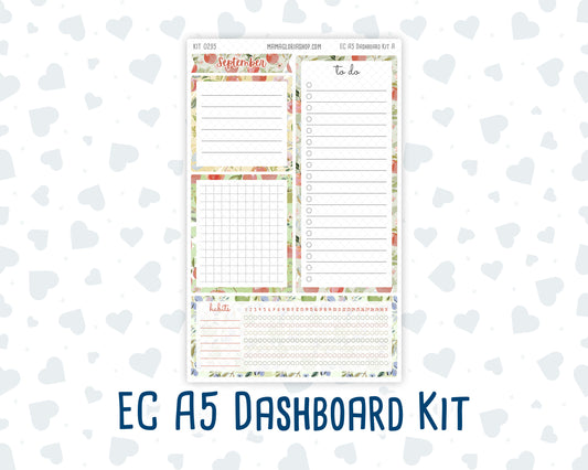 Kit 0295 - A5 - EC Notes Pages - Dashboard Kit | Productivity Page - September - Apple Harvest