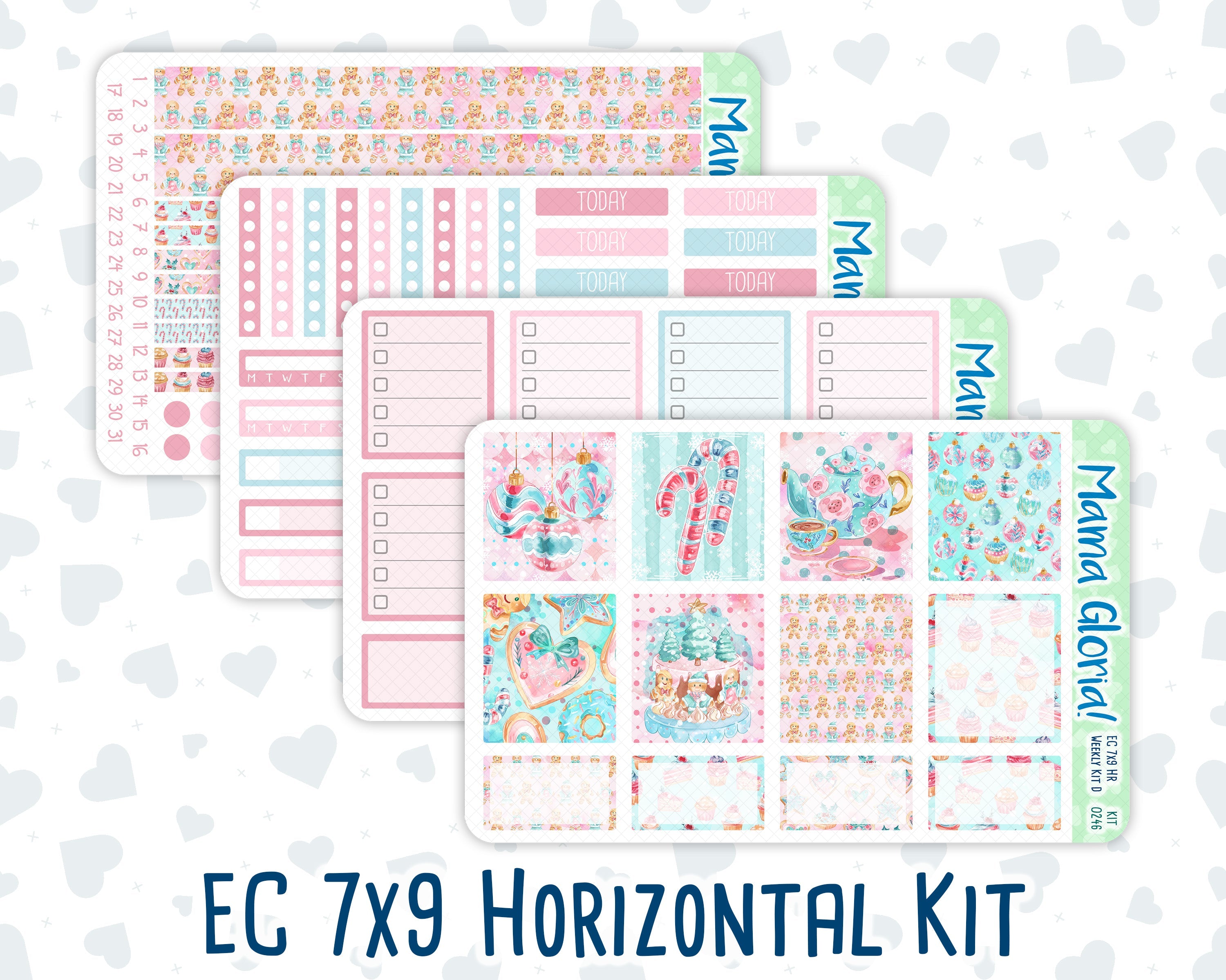 Kit 0246 - 7x9 - Horizontal - Weekly Kit - December - Gingerbread Swee ...