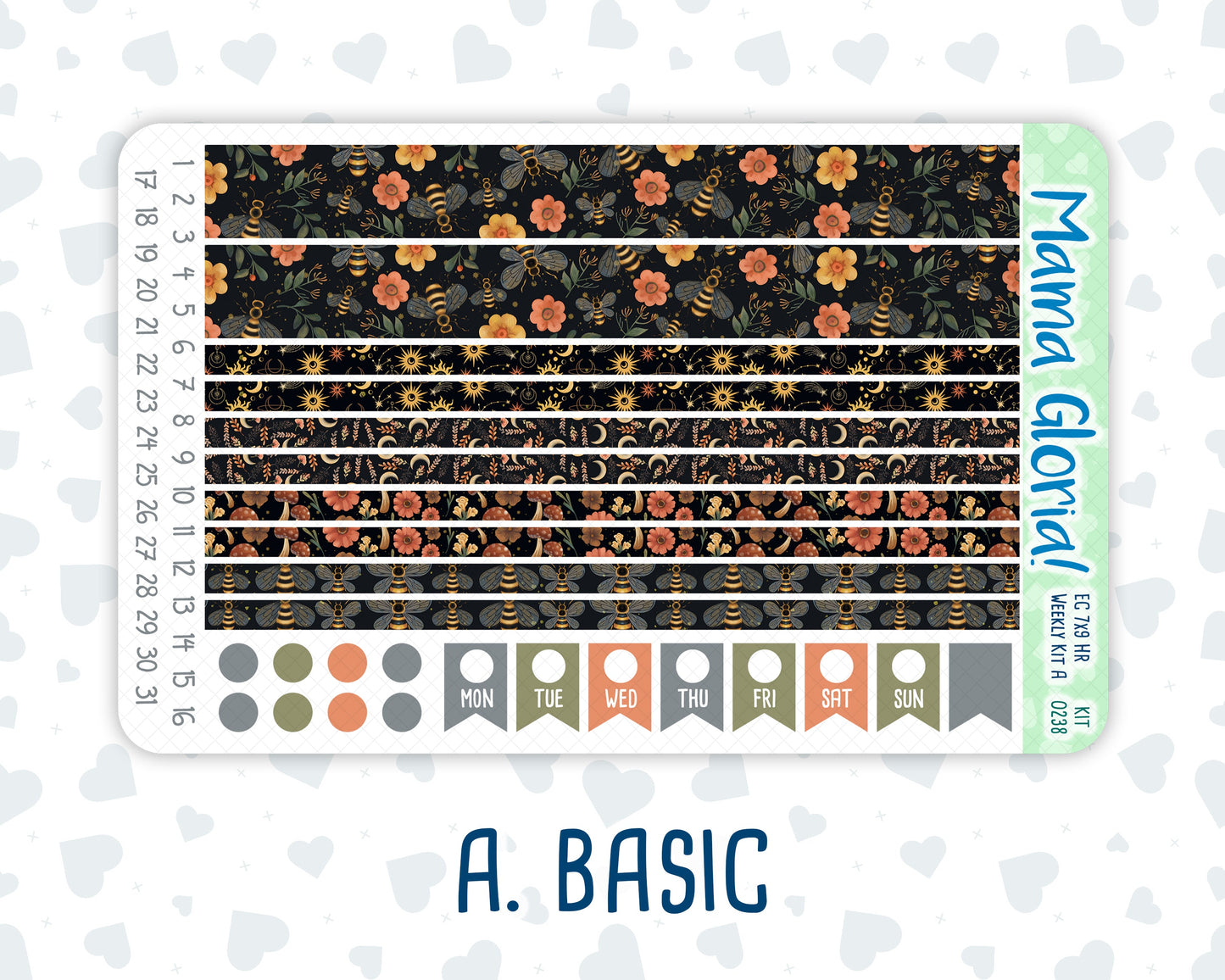 Kit 0238 - 7x9 - Horizontal - Weekly Kit - October - Starry Autumn Nights