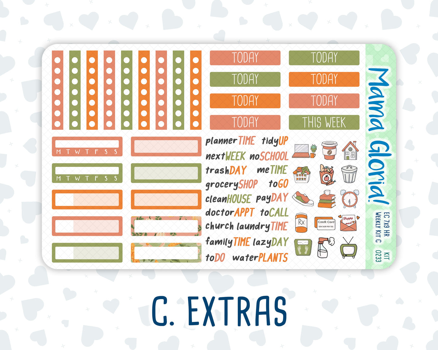Kit 0233 - 7x9 - Horizontal - Weekly Kit - September - Cinnamon Days