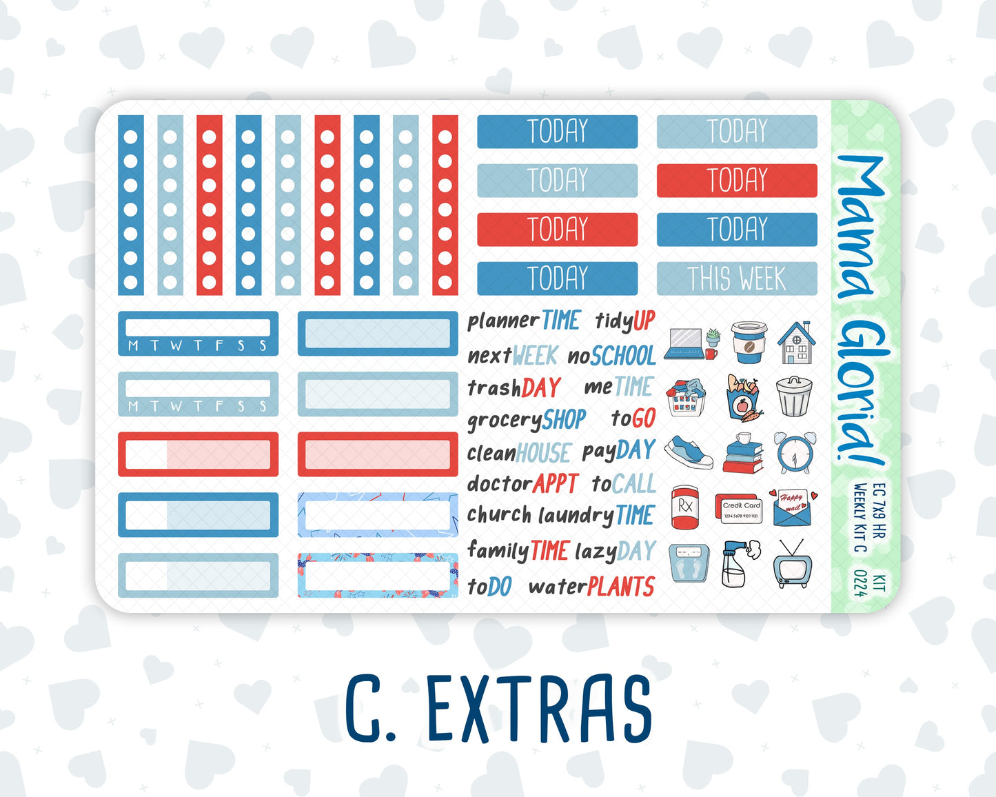 Kit 0224 - 7x9 - Horizontal - Weekly Kit - July - Patriotic Parade