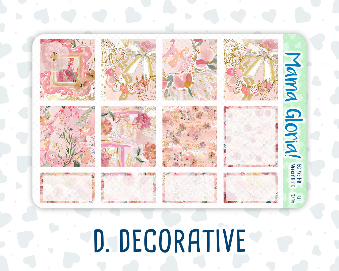 Kit 0294 - 7x9 - Horizontal - Weekly Kit - September - Rosy Reveria