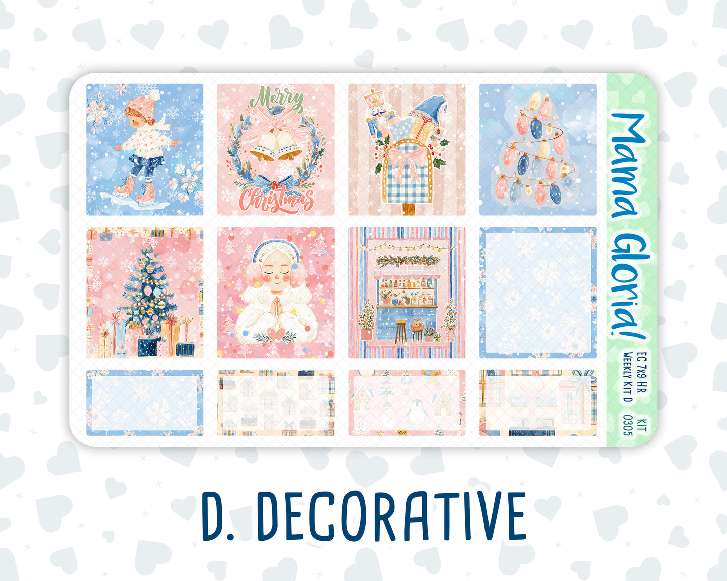 Kit 0305 - 7x9 - Horizontal - Weekly Kit - December - Sugarplum Parade