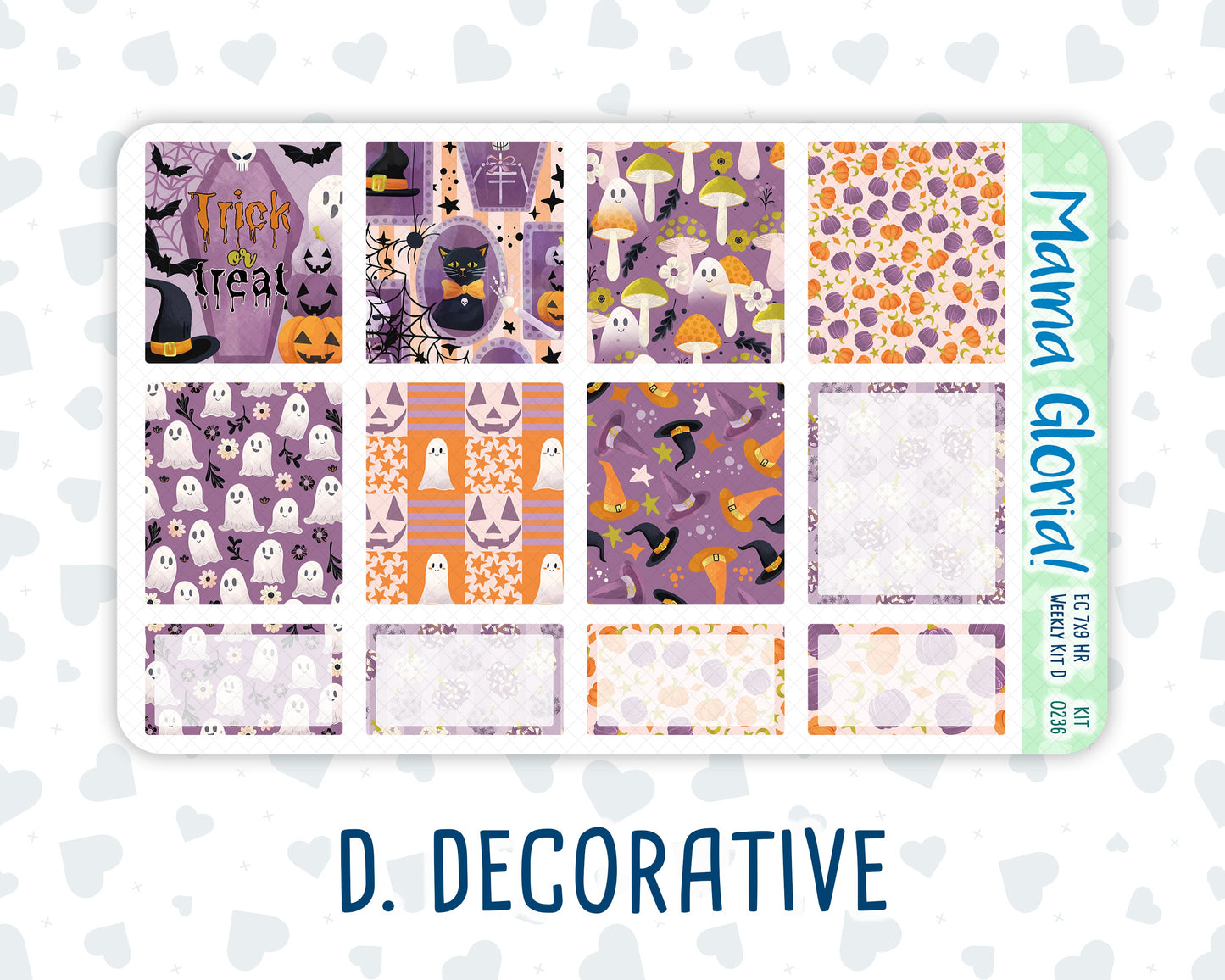 Kit 0236 - 7x9 - Horizontal - Weekly Kit - October - Sweet & Spooky