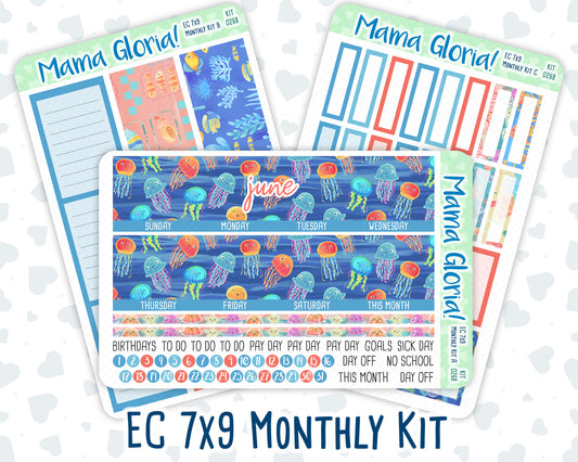 Kit 0268 - 7x9 - EC Monthly Kit - June - Sea Sweeties