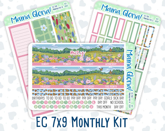 Kit 0267 - 7x9 - EC Monthly Kit - May - Flowers For Mama