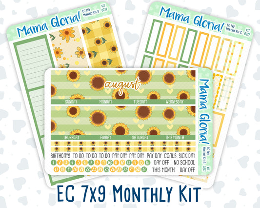 Kit 0277 - 7x9 - EC Monthly Kit - August - Sunflower Drama Club