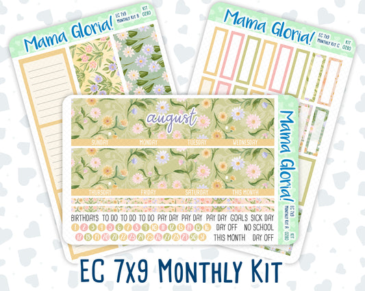 Kit 0280 - 7x9 - EC Monthly Kit - Half Past Six In August
