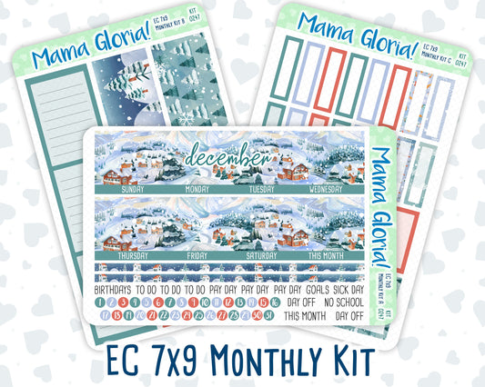 Kit 0247 - 7x9 - EC Monthly Kit - December - Snow Day Adventures