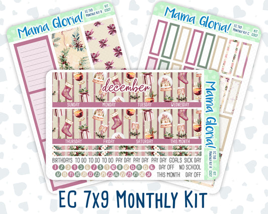 Kit 0307 - 7x9 - EC Monthly Kit - December - Velvet Hearth