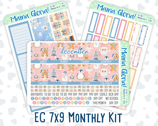 Kit 0305 - 7x9 - EC Monthly Kit - December - Sugarplum Parade