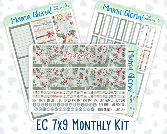 Kit 0245 - 7x9 - EC Monthly Kit - December - Vintage Christmas