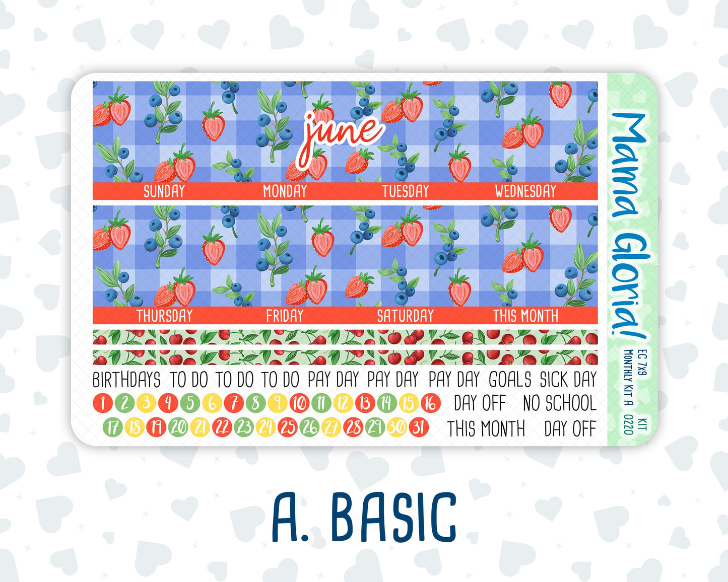 Kit 0220 - 7x9 - EC Monthly Kit - June - June Berries