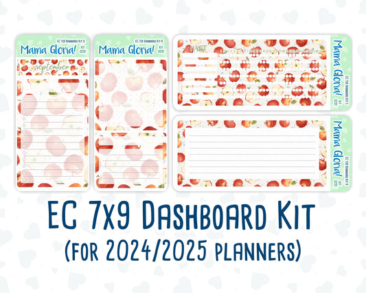 Kit 0235 - 7x9 - EC Notes Pages - September - Apple Orchard - Dashboard Kit | Productivity Page | 2024/2025