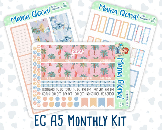 Kit 0270 - A5 - EC Monthly Kit - June - Beachside Bliss