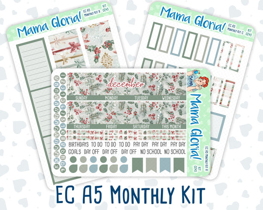 Kit 0245 - A5 - EC Monthly Kit - December - Vintage Christmas