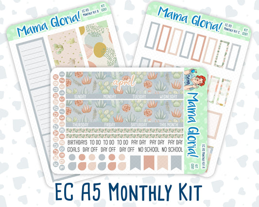 Kit 0261 - A5 - EC Monthly Kit - April - Llama Spring
