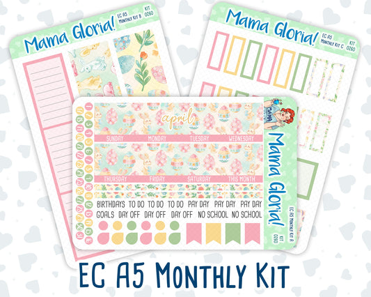Kit 0260 - A5 - EC Monthly Kit - April - Pastel Egg Hunt