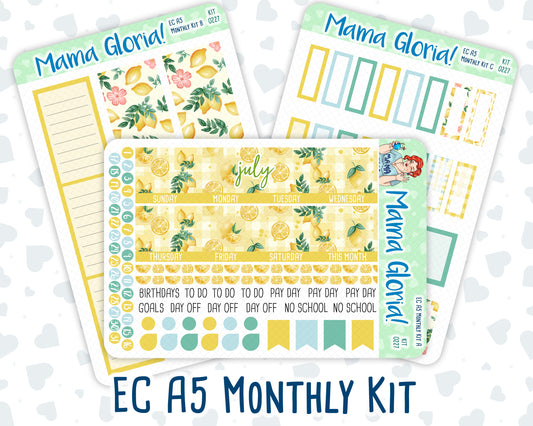Kit 0227 - A5 - EC Monthly Kit - July - Lemon Grove