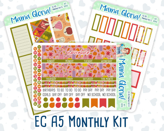 Kit 0240 - A5 - EC Monthly Kit - November - Cozy Thanksgiving