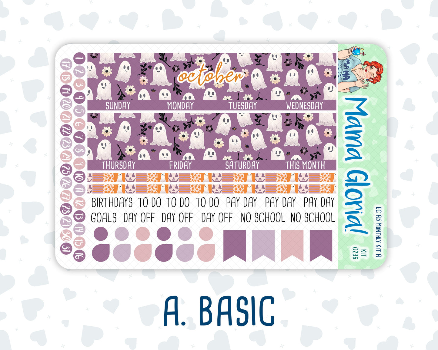 Kit 0236 - A5 - EC Monthly Kit - October - Sweet & Spooky