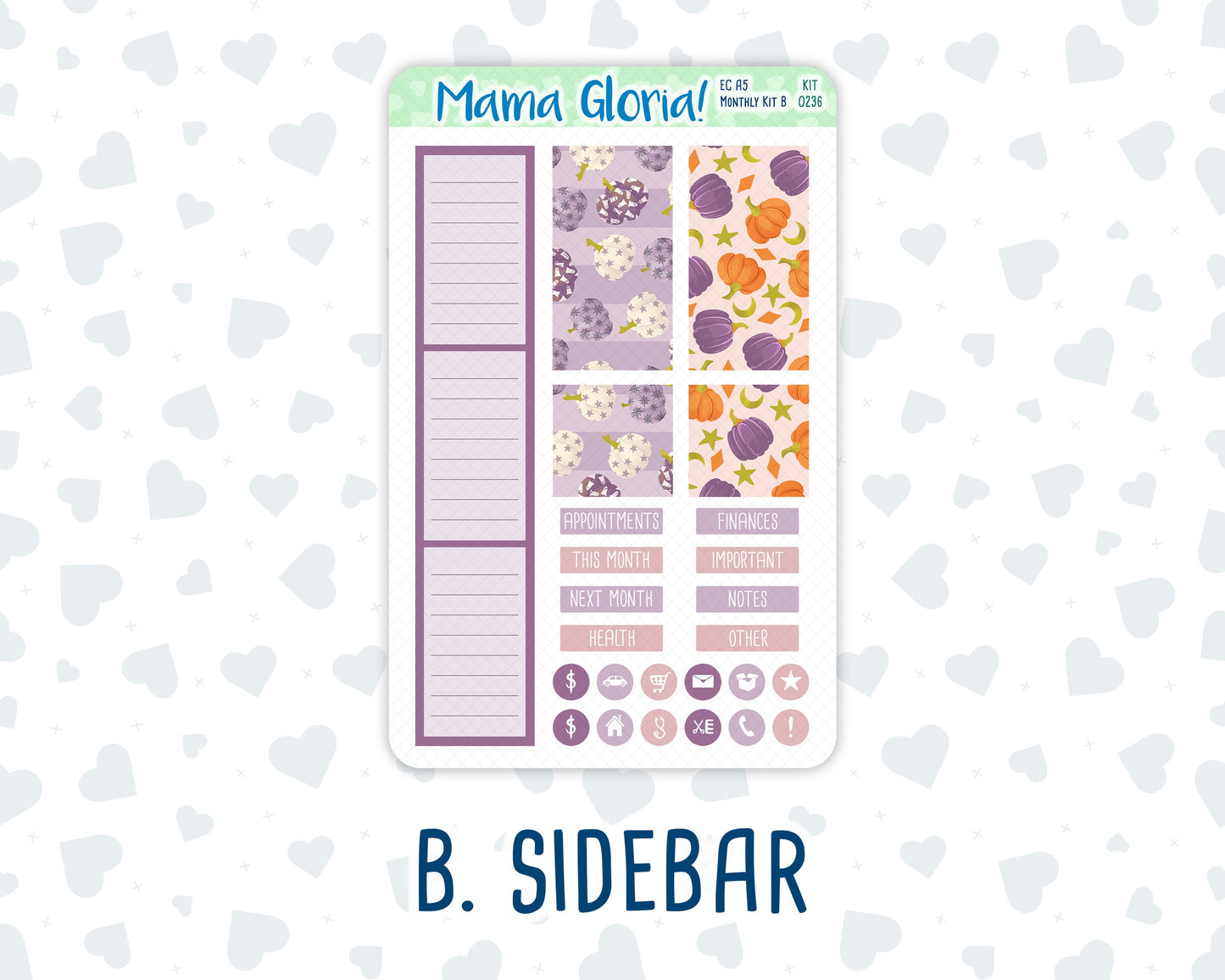 Kit 0236 - A5 - EC Monthly Kit - October - Sweet & Spooky
