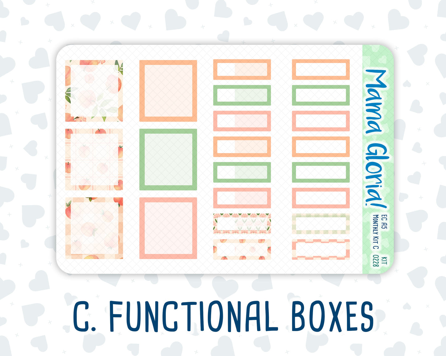 Kit 0228 - A5 - EC Monthly Kit - August - Just Peachy