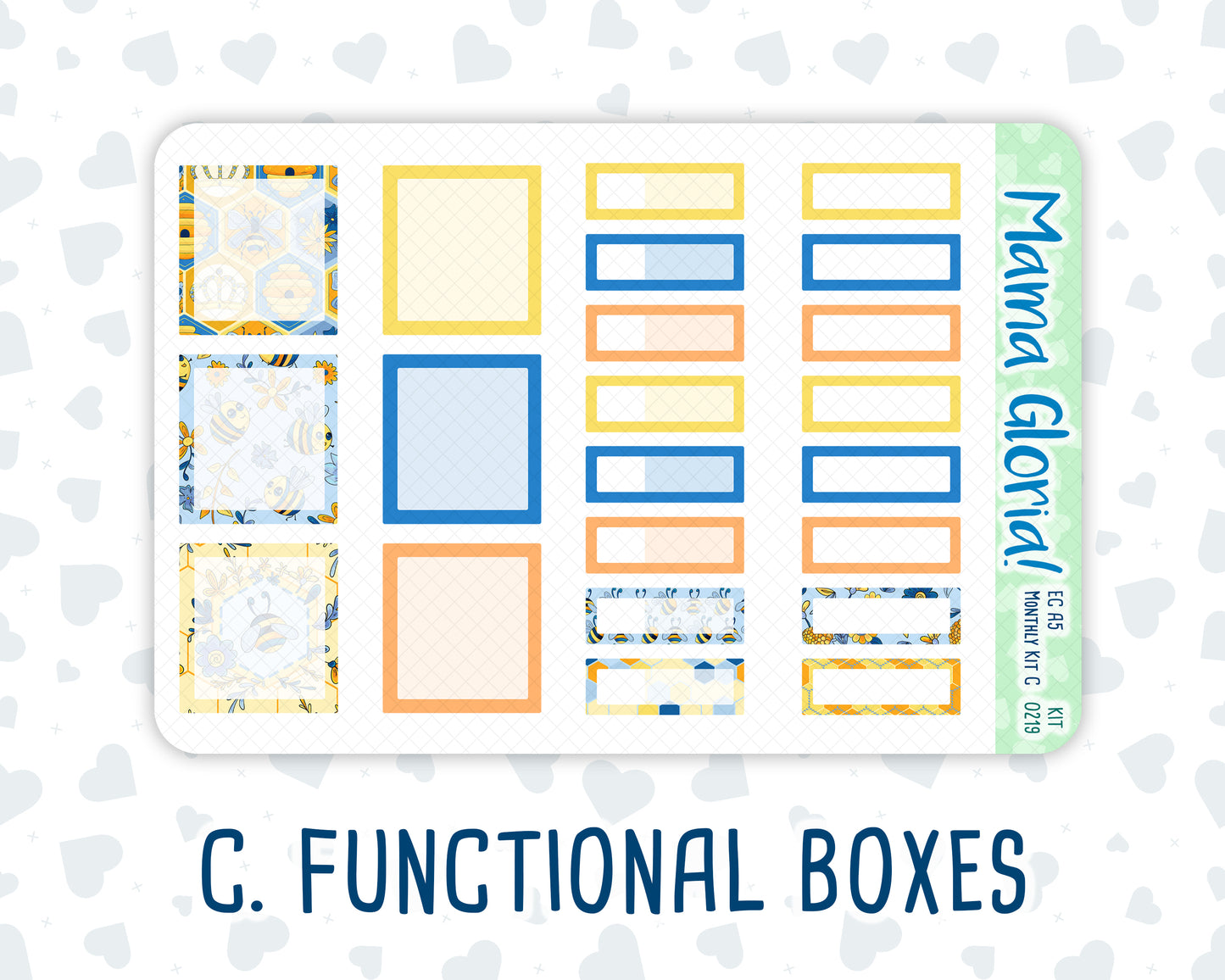 Kit 0219 -A5 -Monthly - Bee's Business- May - Kit