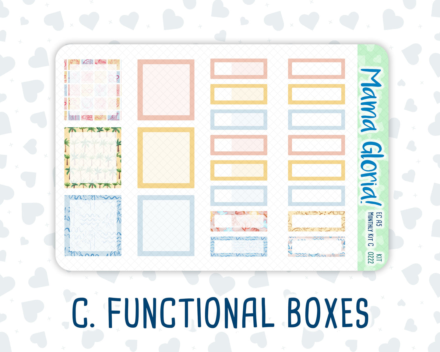 Kit 0222 - A5 - EC Monthly Kit - June - Beach Day