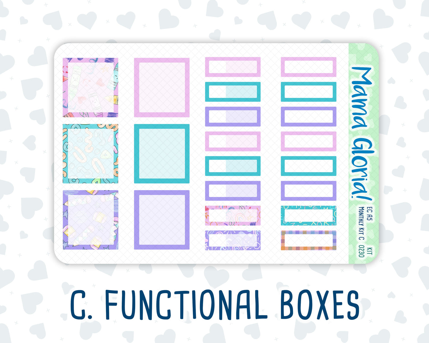 Kit 0230 - A5 - EC Monthly Kit - August - School Daze