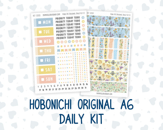 Kit 0265 - A6 Hobonichi Original - Daily Kit - May - Honeybee Sky