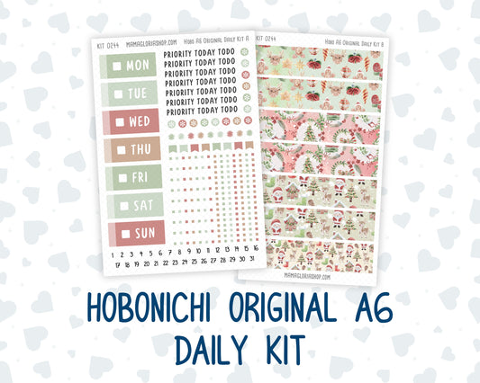 Kit 0244 - A6 Hobonichi Original - Daily Kit - December - Santas Village