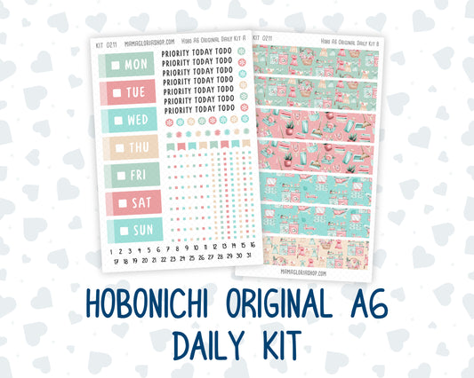 Kit 0211- A6 Hobonichi Original– Daily Kit - Spring Chores - March